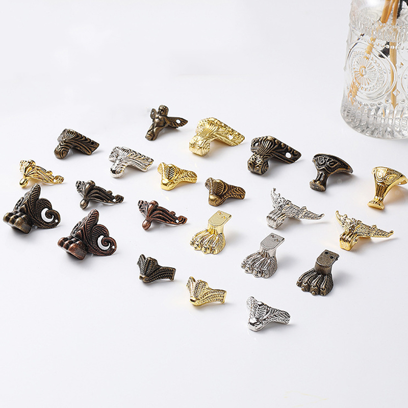Body Jewelry Display Case - 4 Stück antike Box Beine Füße,