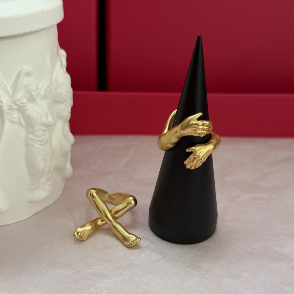 Body Jewelry Europe - Modischer Messingring mit Goldüberzug und Personalisiertem