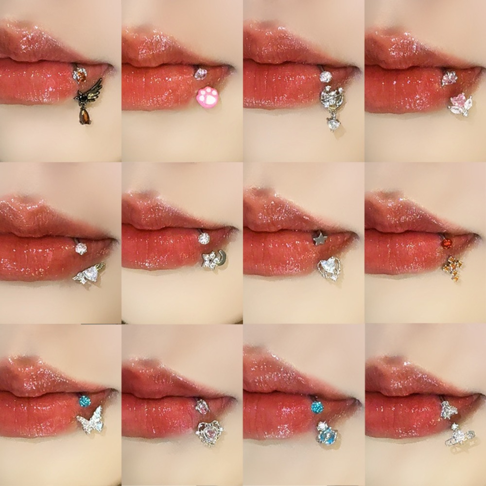 Body Jewelry Europe - Lippenring-Kollektion: Hufeisen-C-Ring, süßer und würziger Mädchen-Ohrknochenring,