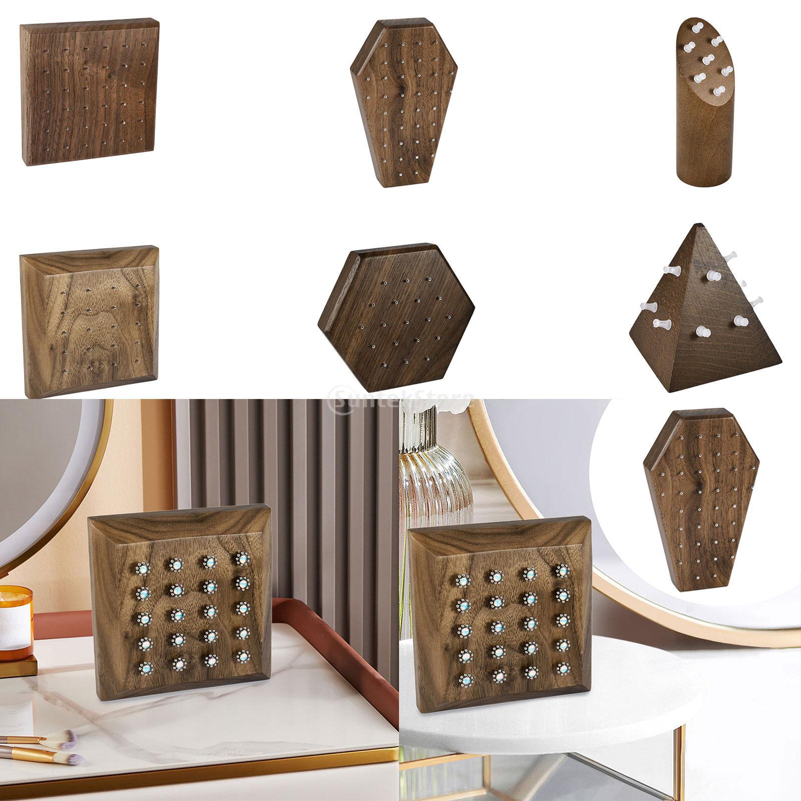 Body Jewelry Display Case - Piercing Schmuck Ständer Holz Ohrstecker Display