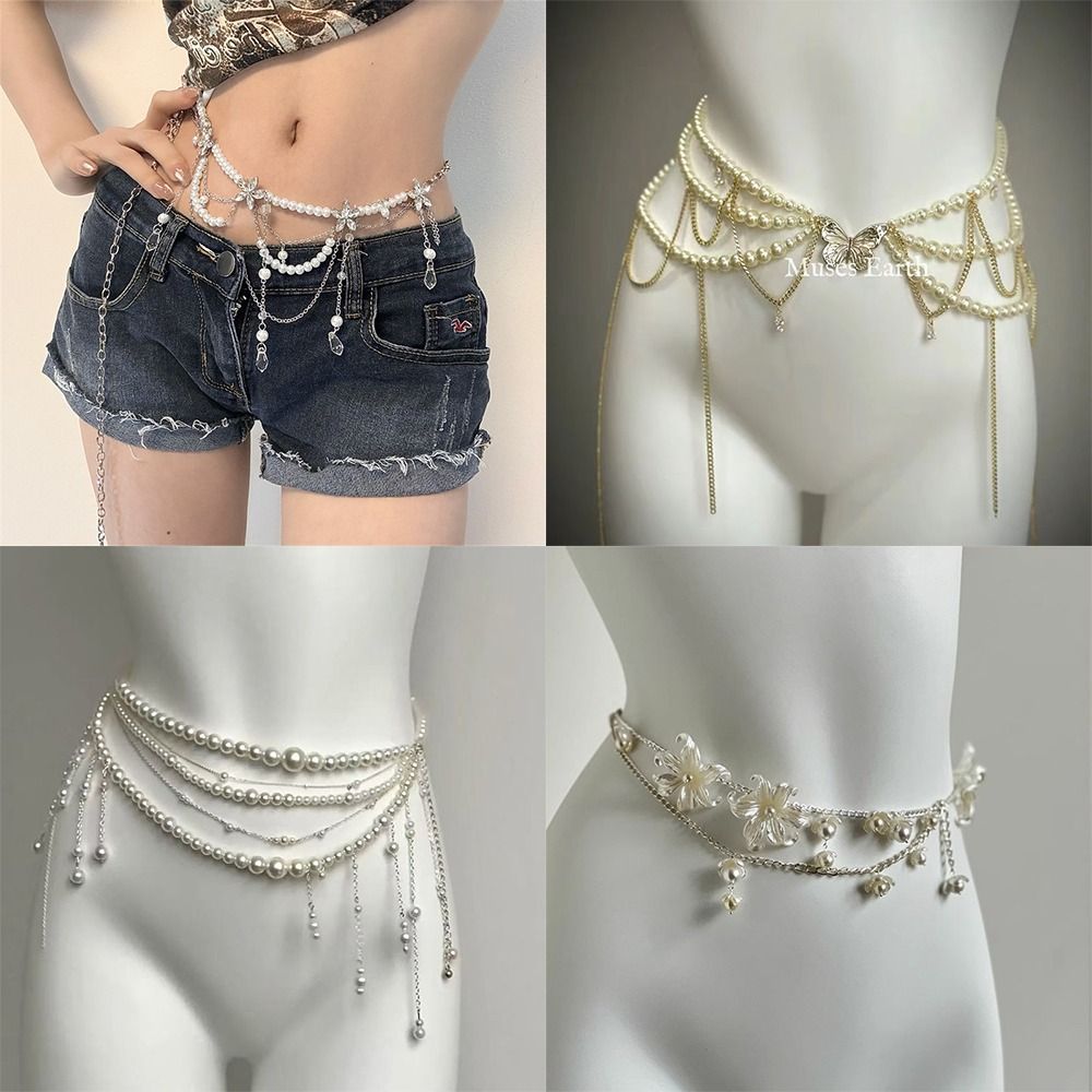 Body Jewelry By The Chain Gang - Mode Elegante Perle Taille Ketten Taille