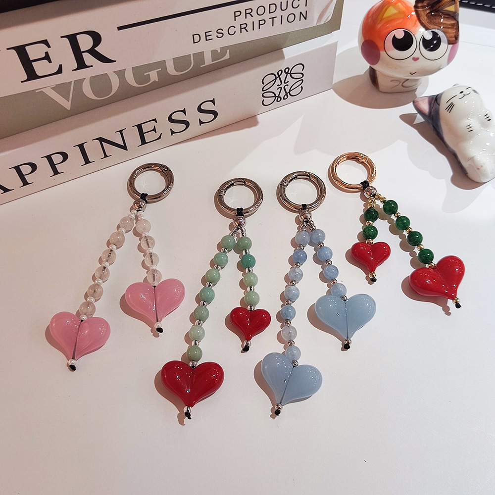 Body Jewelry Y2K - HERLOOK Taschenanhänger für Damen, großes Liebesherz,