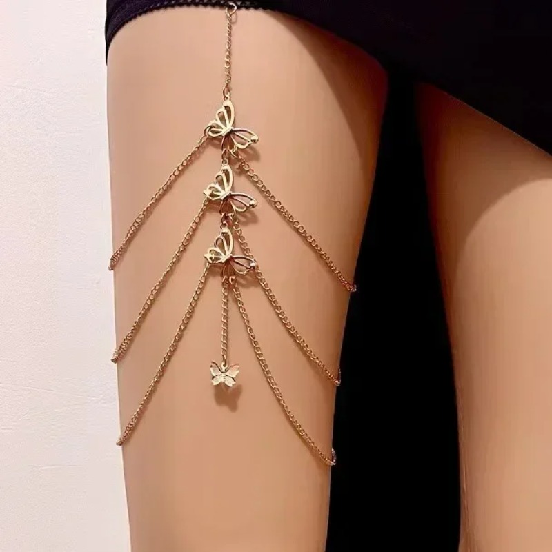 Böhmische Kristall-Quasten-Meh – Body Jewelry Leg Chain Bewertung und Preis
