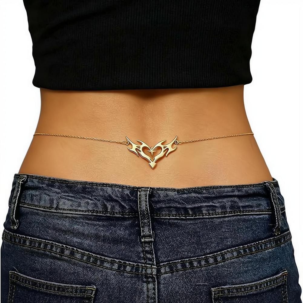 Gotische Herz-Taillenkette für – Body Jewelry Y2K Bewertung und Preis
