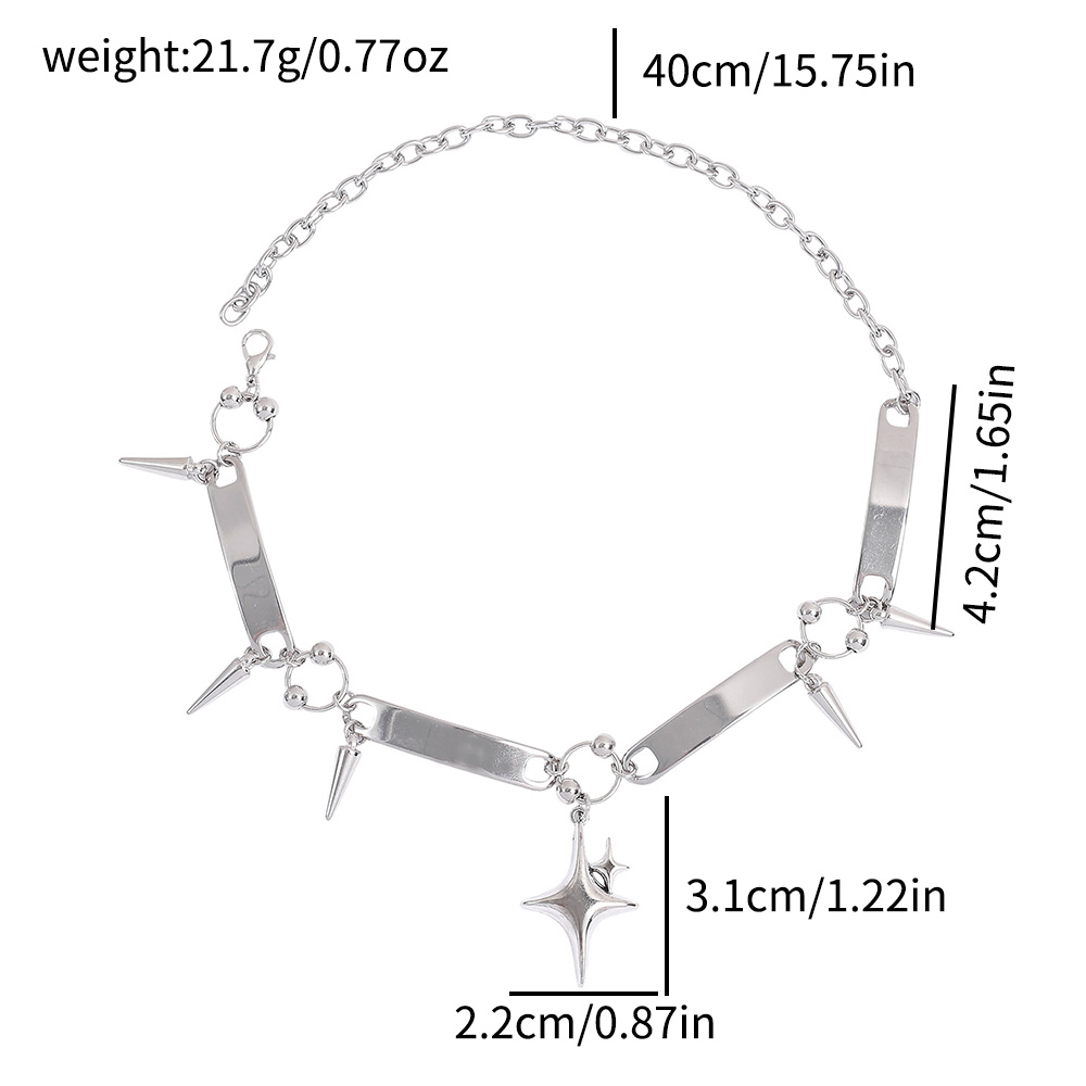 Punk Star Nietenhalskette, Roc – Body Jewelry Y2K Bewertung und Preis