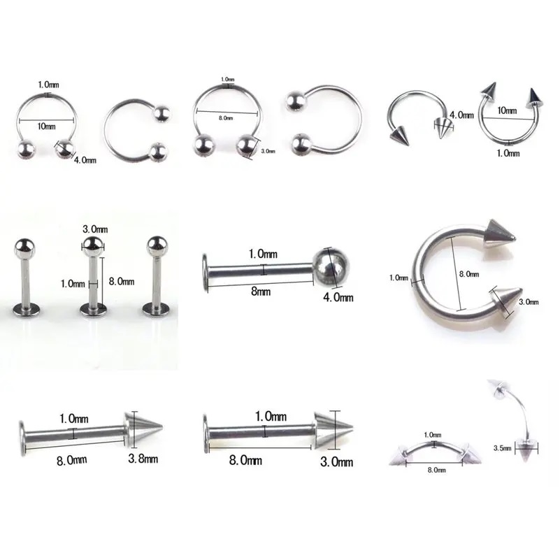 45/80/110 Stück Mix Stile Edel – Body Jewelry Display Case Bewertung und Preis