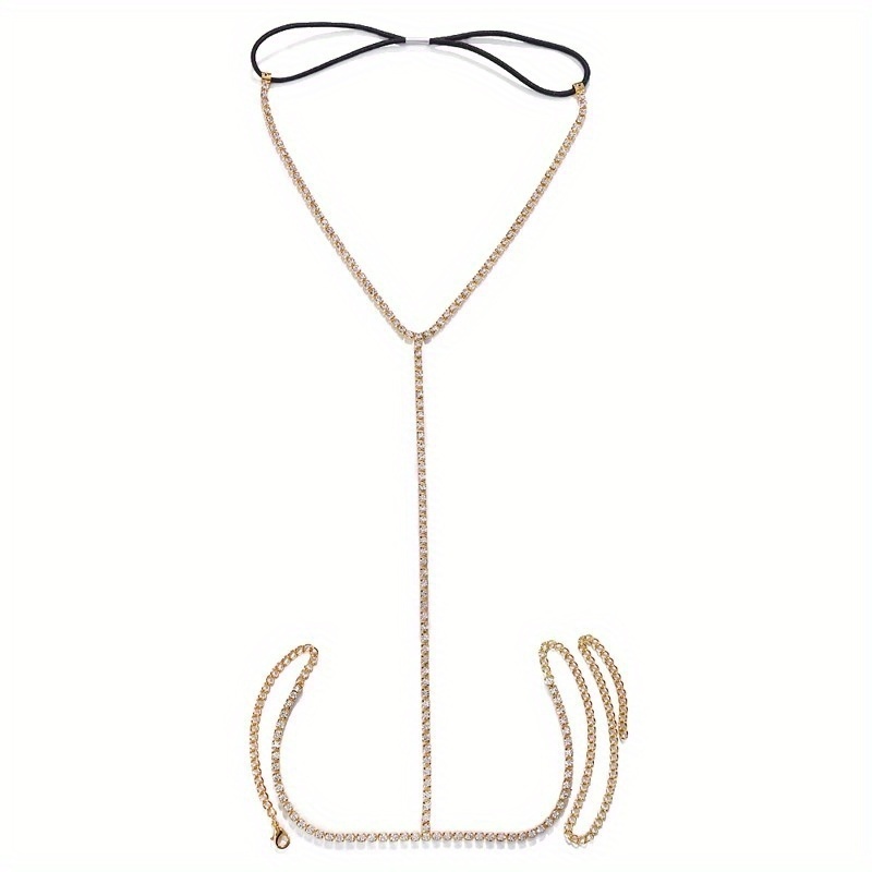 1 Stück funkelnde Strass-Beink – Body Jewelry Leg Chain Bewertung und Preis