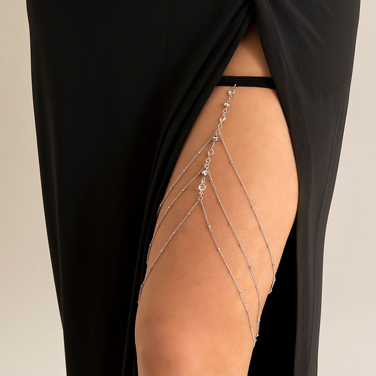 Boho elastisches Band Kristall – Body Jewelry Leg Chain Bewertung und Preis