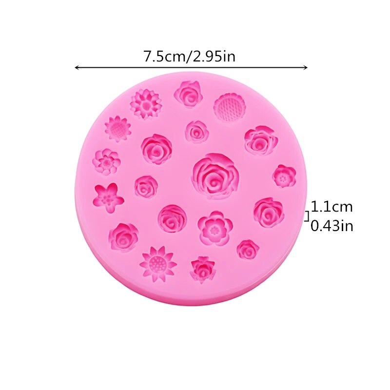 Blumen Silikonform Blume Harz  – Body Jewelry Display Case Bewertung und Preis
