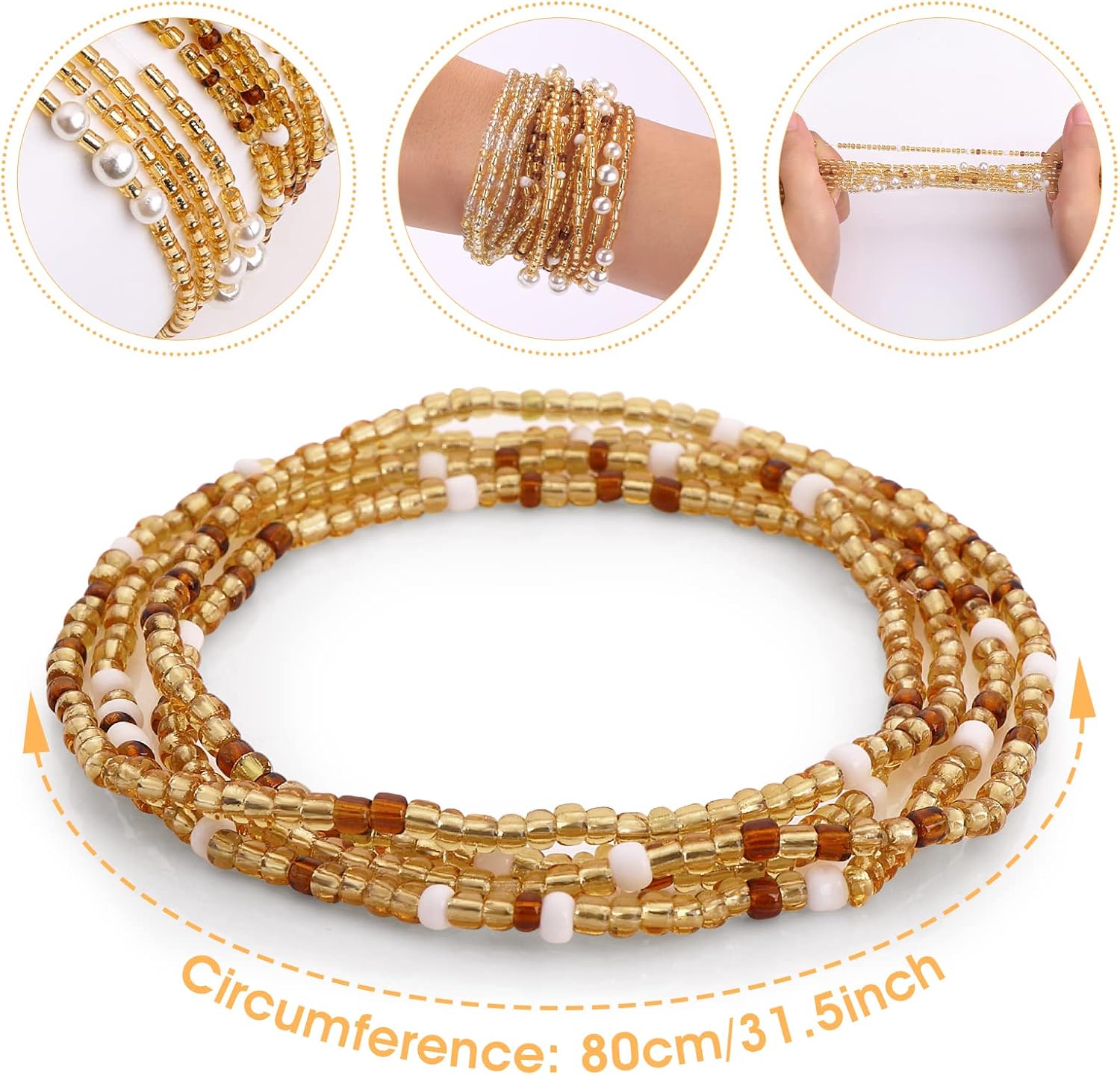 Taillenperlen für Frauen, Bauc – Body Jewelry By The Chain Gang Bewertung und Preis