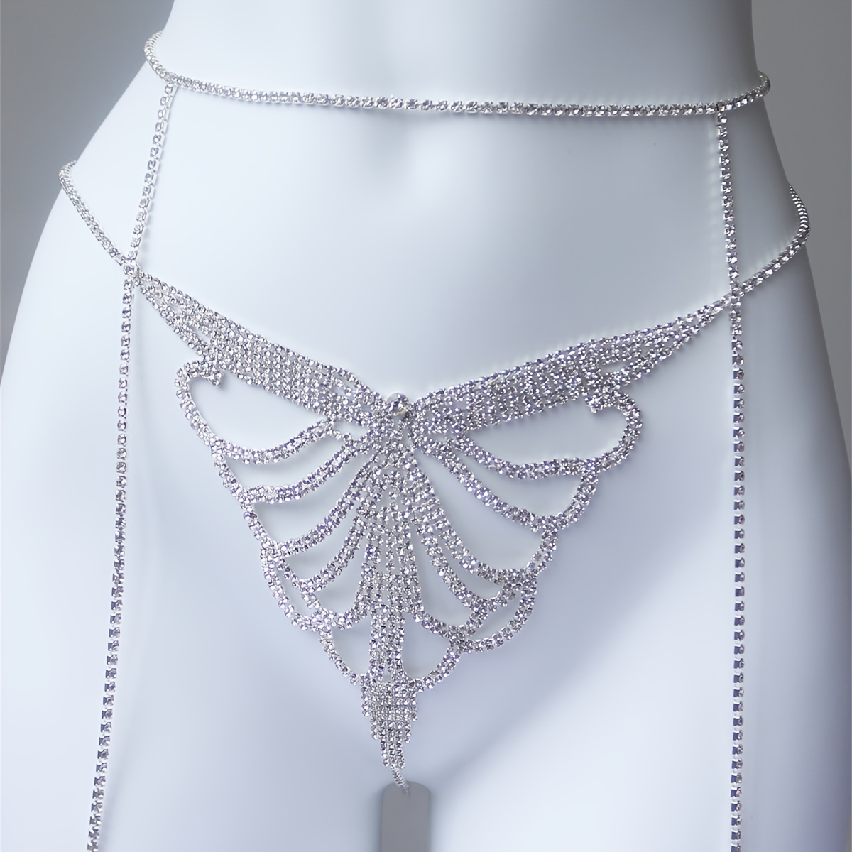 Mehr schicht iger Strass funke – Body Jewelry Leg Chain Bewertung und Preis