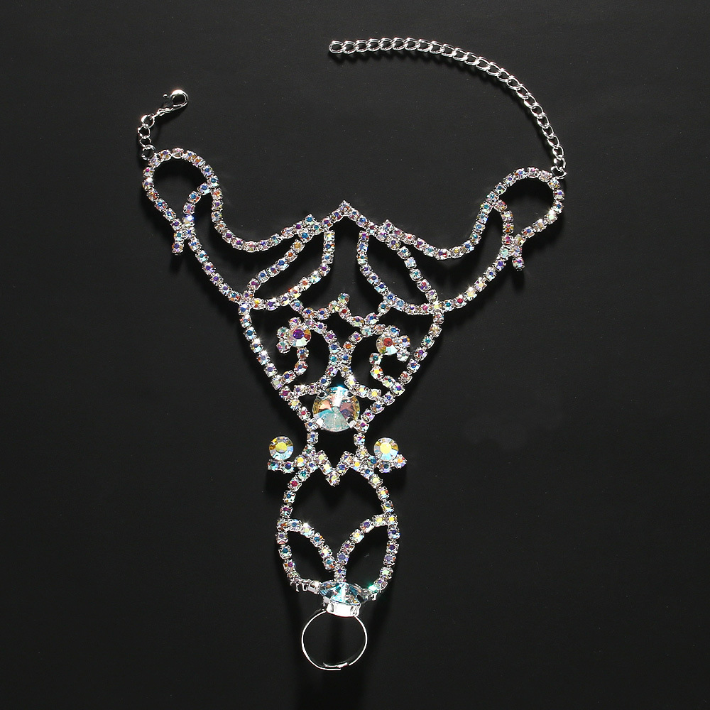 Buntes Strass-Armband, verstel – Body Jewelry Leg Chain Bewertung und Preis