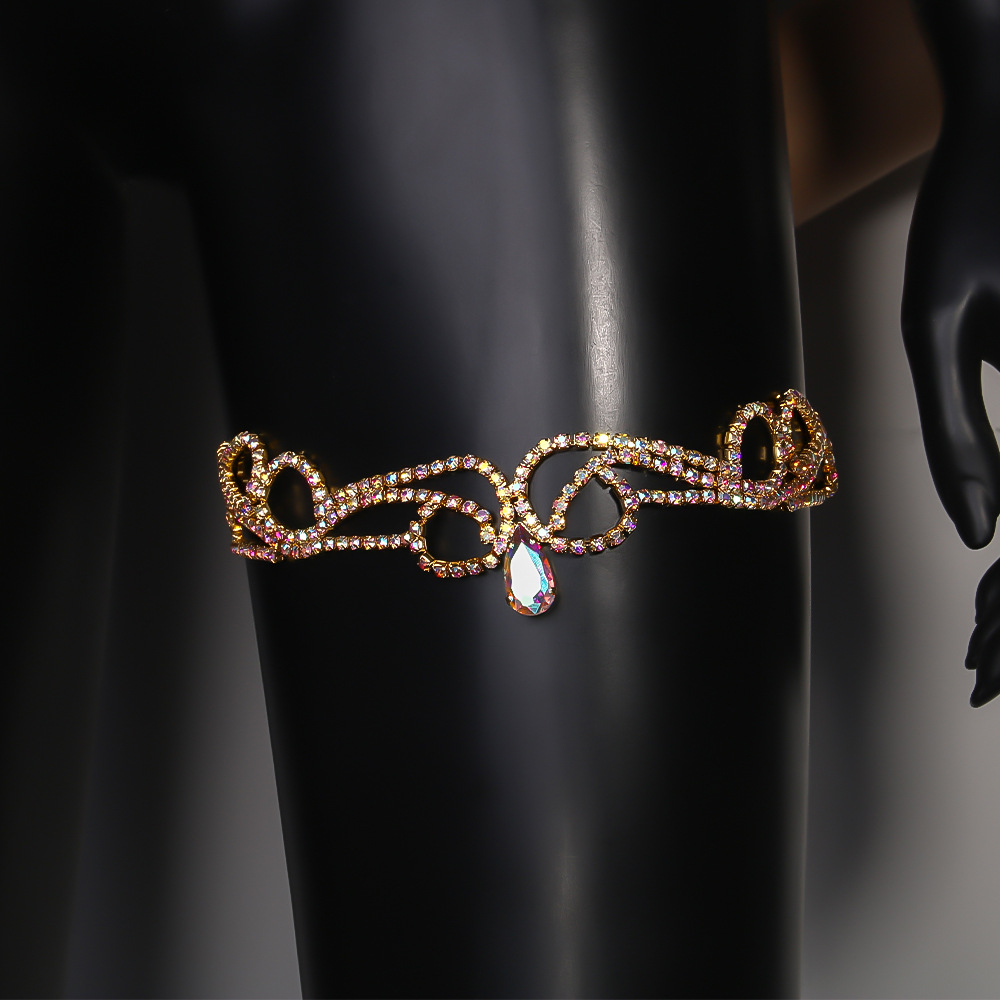 Buntes Strass-Armband, verstel – Body Jewelry Leg Chain Bewertung und Preis