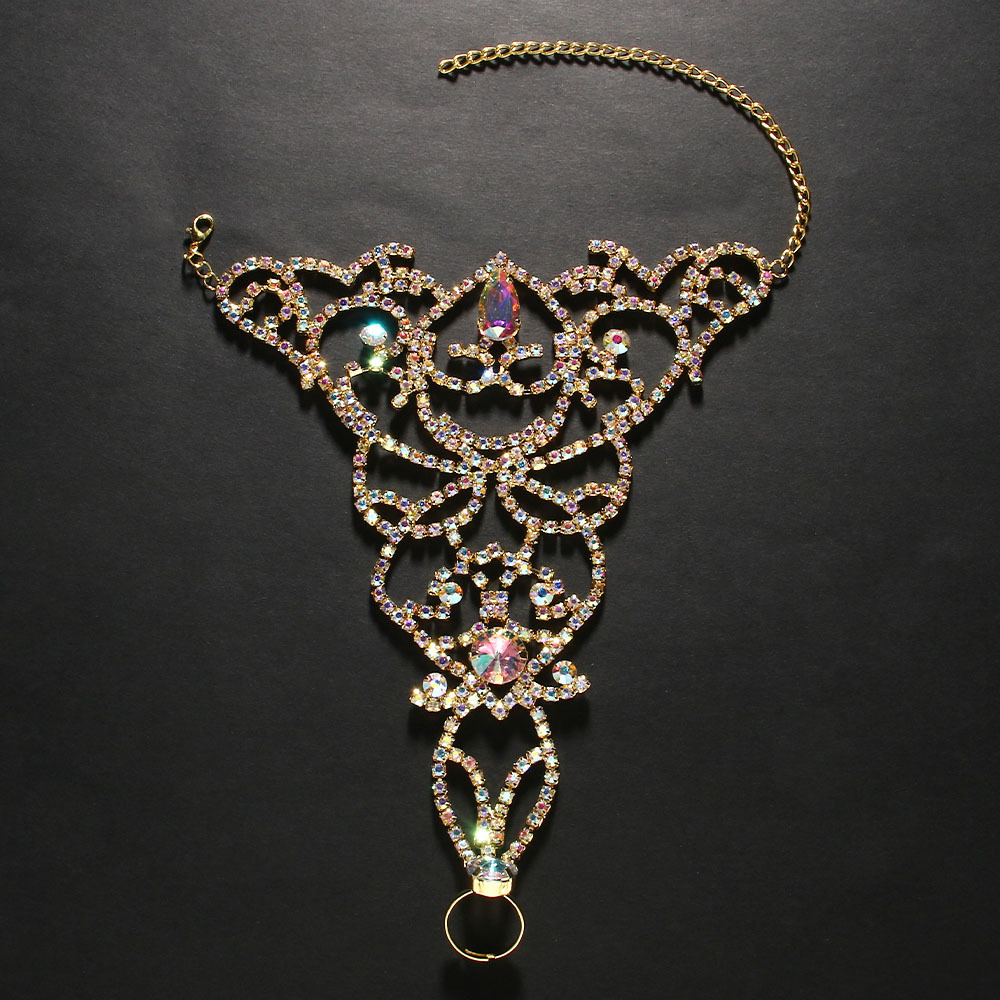 Buntes Strass-Armband, verstel – Body Jewelry Leg Chain Bewertung und Preis